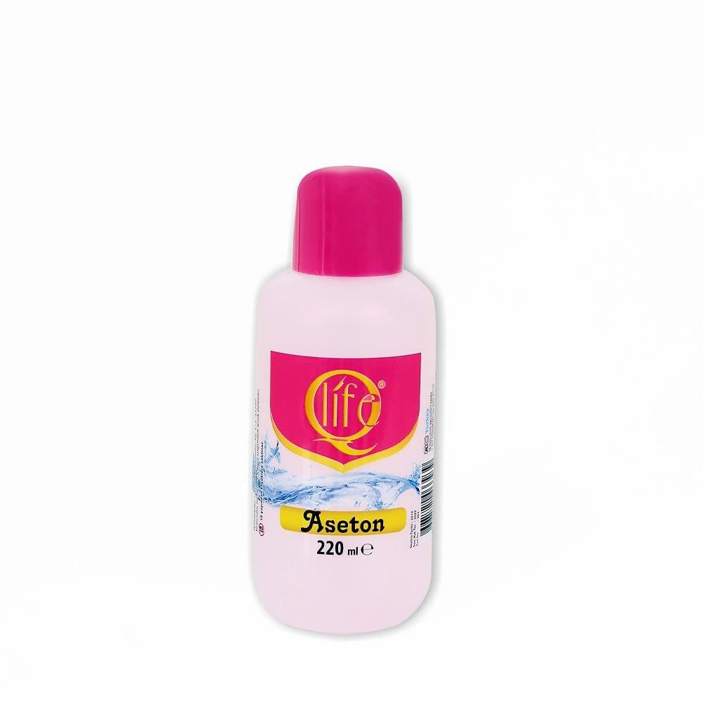 Q Life Aseton 220ml. Pembe