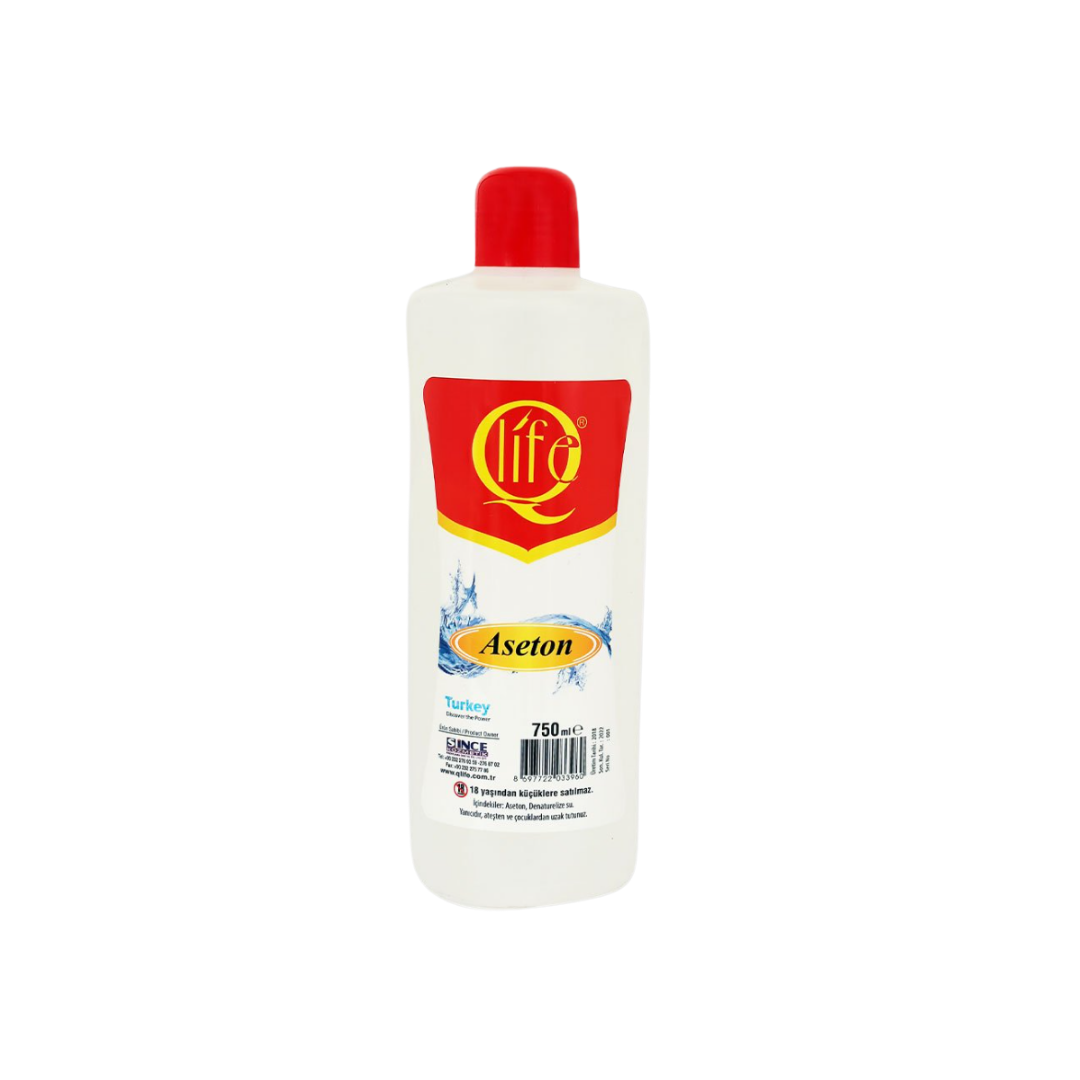 Q Life Aseton 750ml. Beyaz