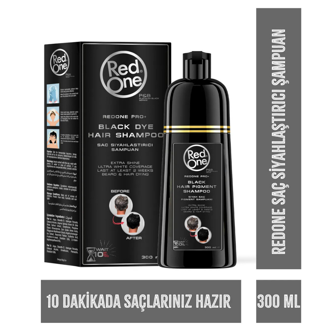 Red One Hair Pigment Şampuan 300ml. Black