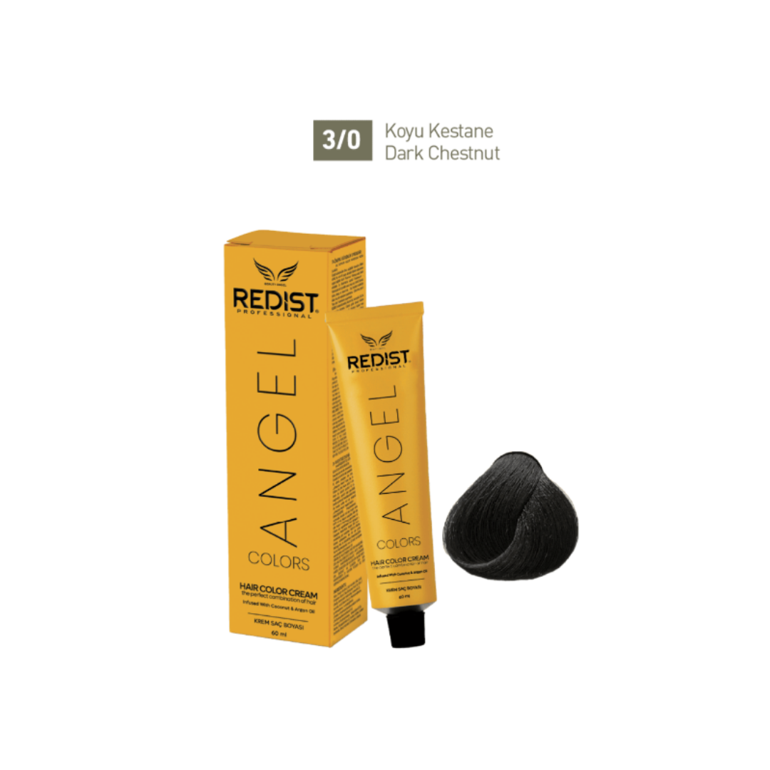 Redist Angel Saç Boyası 60ml 3-0 Koyu Kestane