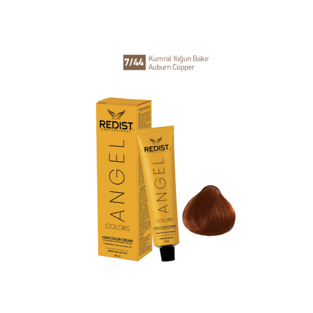 Redist Angel Saç Boyası 60ml 7-44 Kumral Y. Bakır