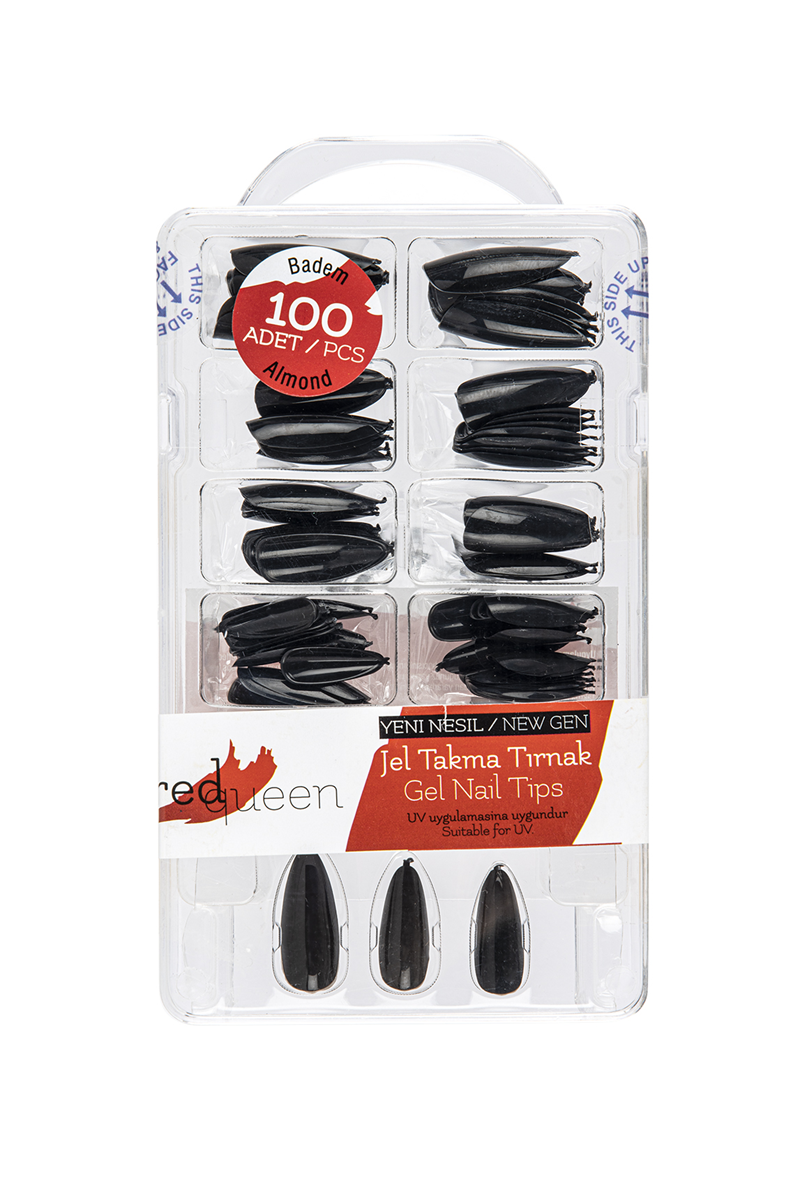 Redqueen Jel Tırnak Badem RQ-1454 Siyah