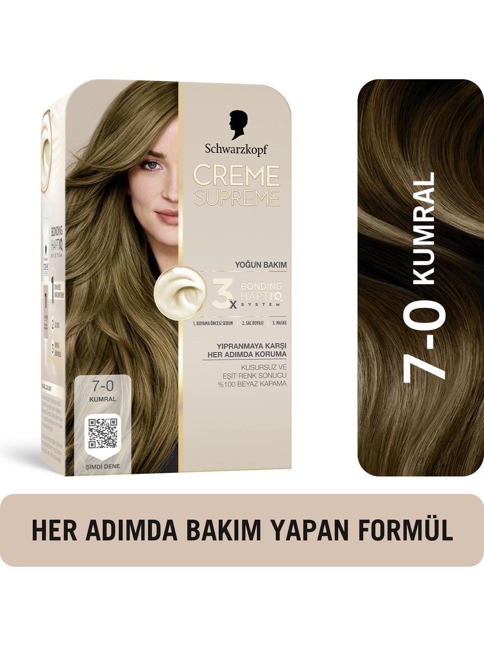 Schwarzkopf Creme Supreme Kit Boya 7-0 Kumral