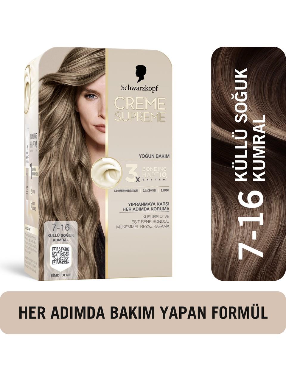Schwarzkopf Creme Supreme Kit Boya 7-16 K.S.Kumral
