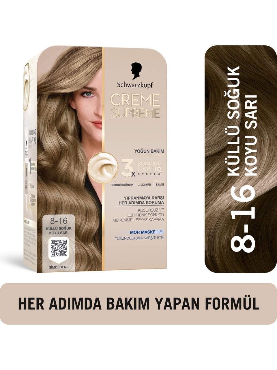 Schwarzkopf Creme Supreme Kit Boya 8-16 K.S.K.Sarı
