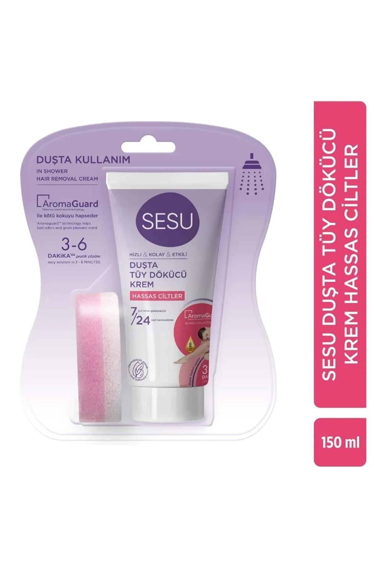 SESU TÜY DÖKÜCÜ KREM 150ml. HASSAS CİLTLER