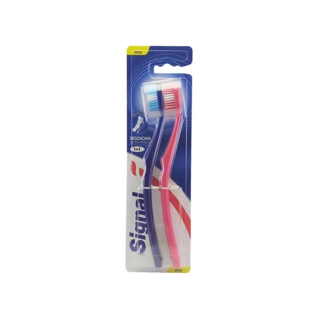 SIGNAL ERGONOMİK&ETKİN TEM. 1+1 DİŞ FIRÇASI