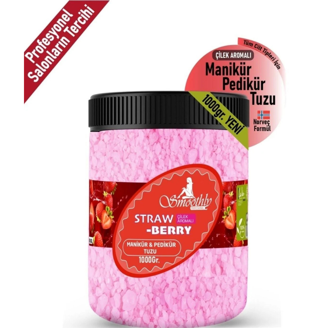 Smoothly Çilek Manikür Pedikür Tuzu 1000Gr