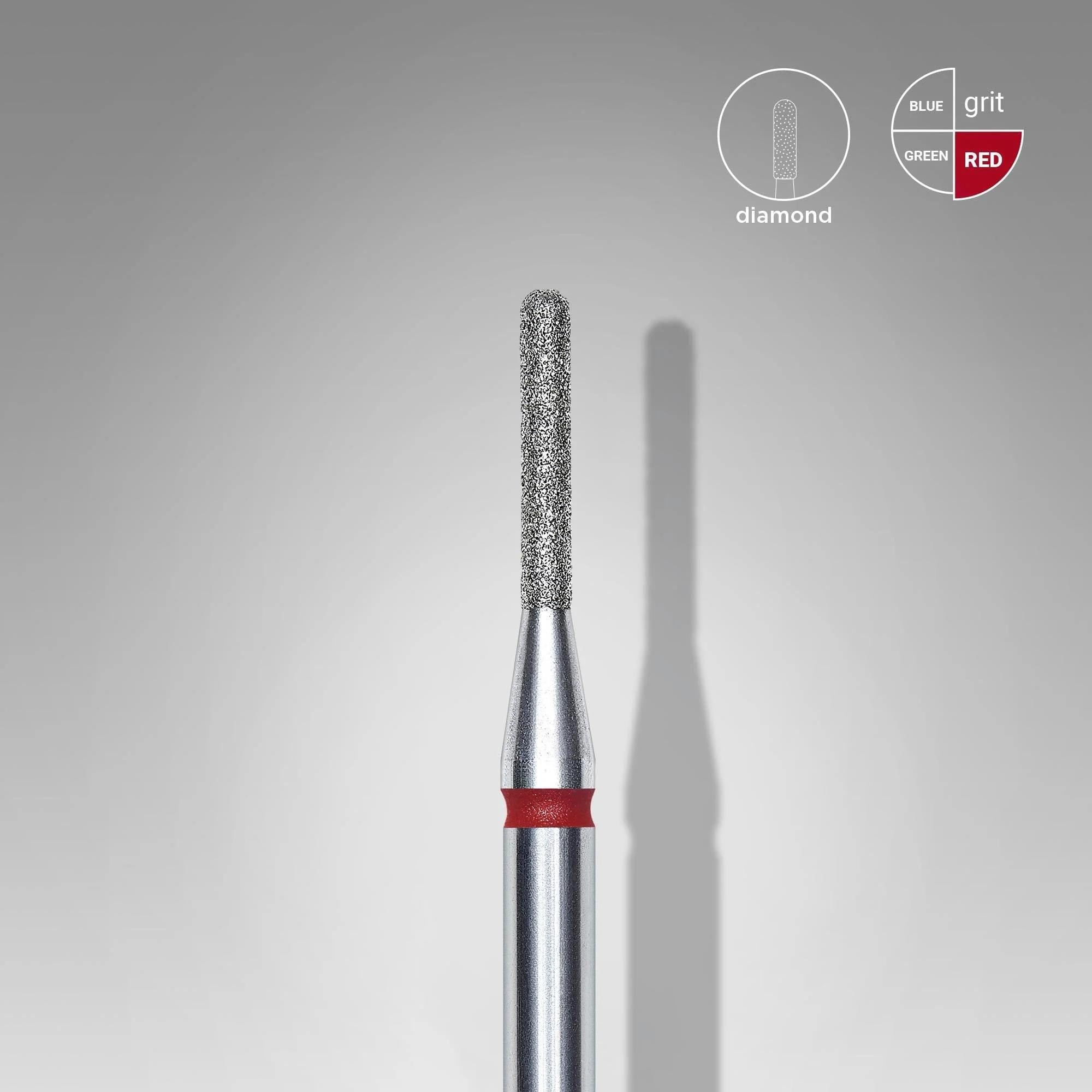 STALEKS PRO ELMAS SİLİNDİR FREZE KIRMIZI 1,4mm/8mm