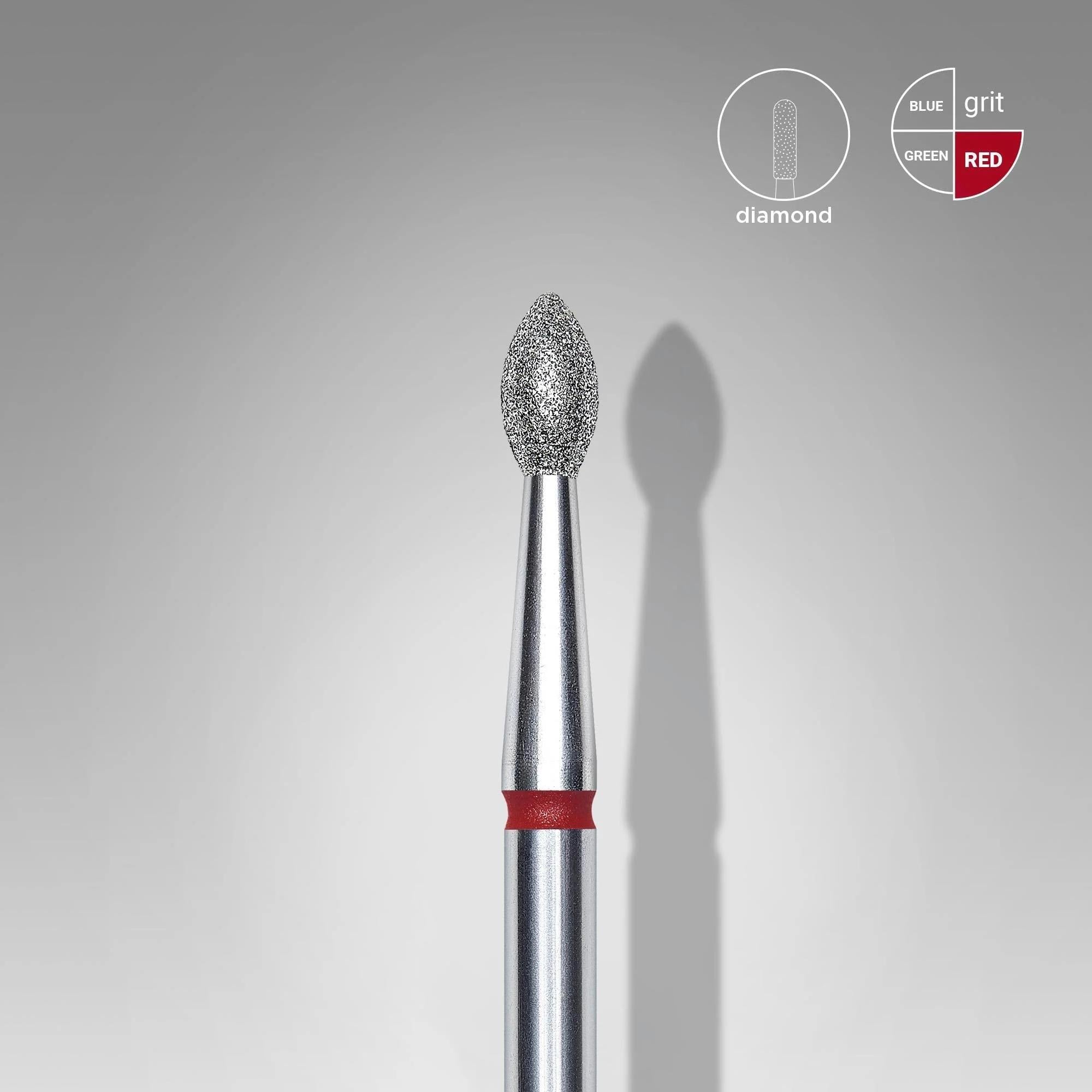 STALEKS PRO ELMAS TOMURCUK FREZE KIRMIZI 2,5mm/4,5