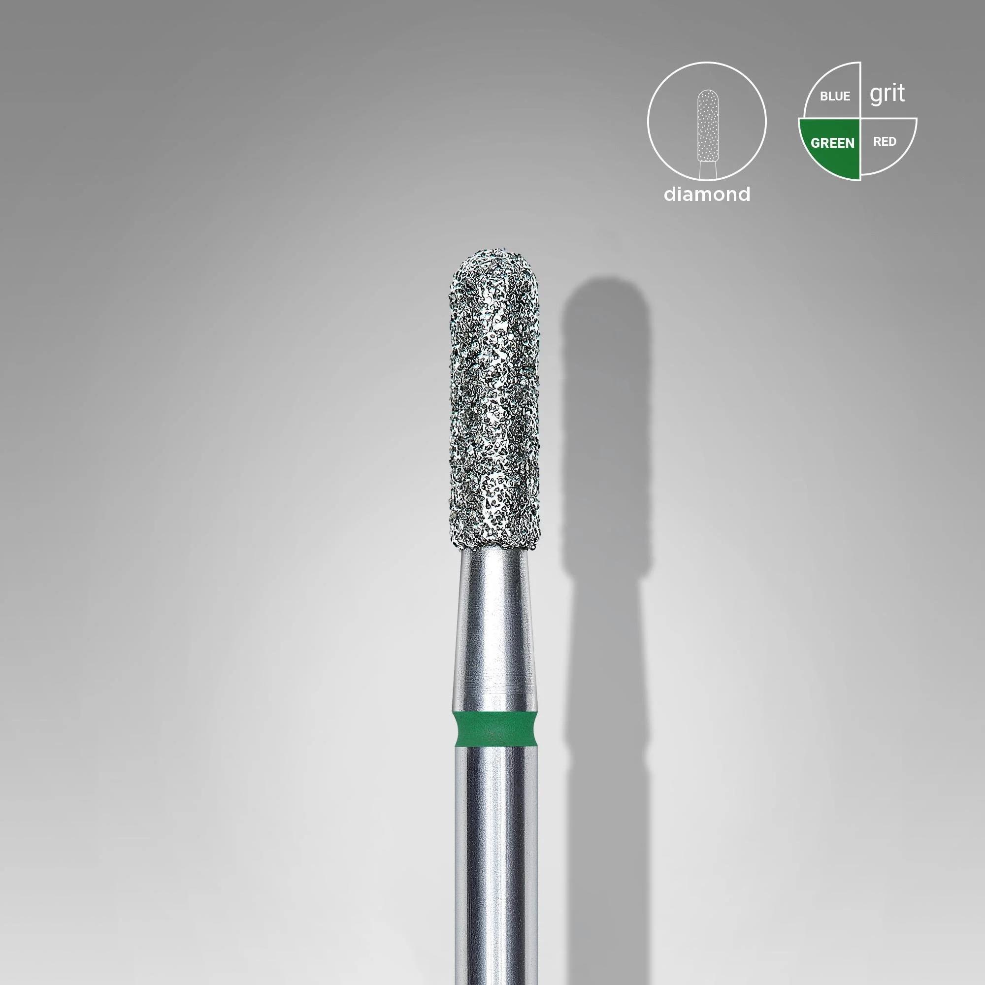 STALEKS PRO ELMAS Y.SİLİNDİR FREZE YEŞİL 2,3mm/8mm
