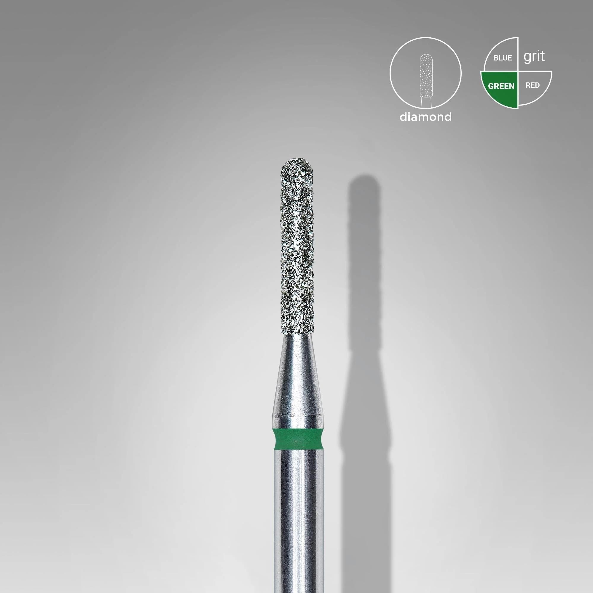 STALEKS PRO ELMAS Y.SİLİNDİR FREZE YEŞİL 1,4mm/8mm