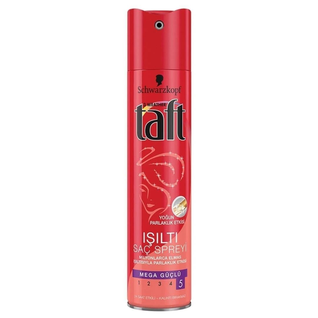 Taft Sprey Shıne 5 Mega Güçlü 250Ml. (Isıltı)