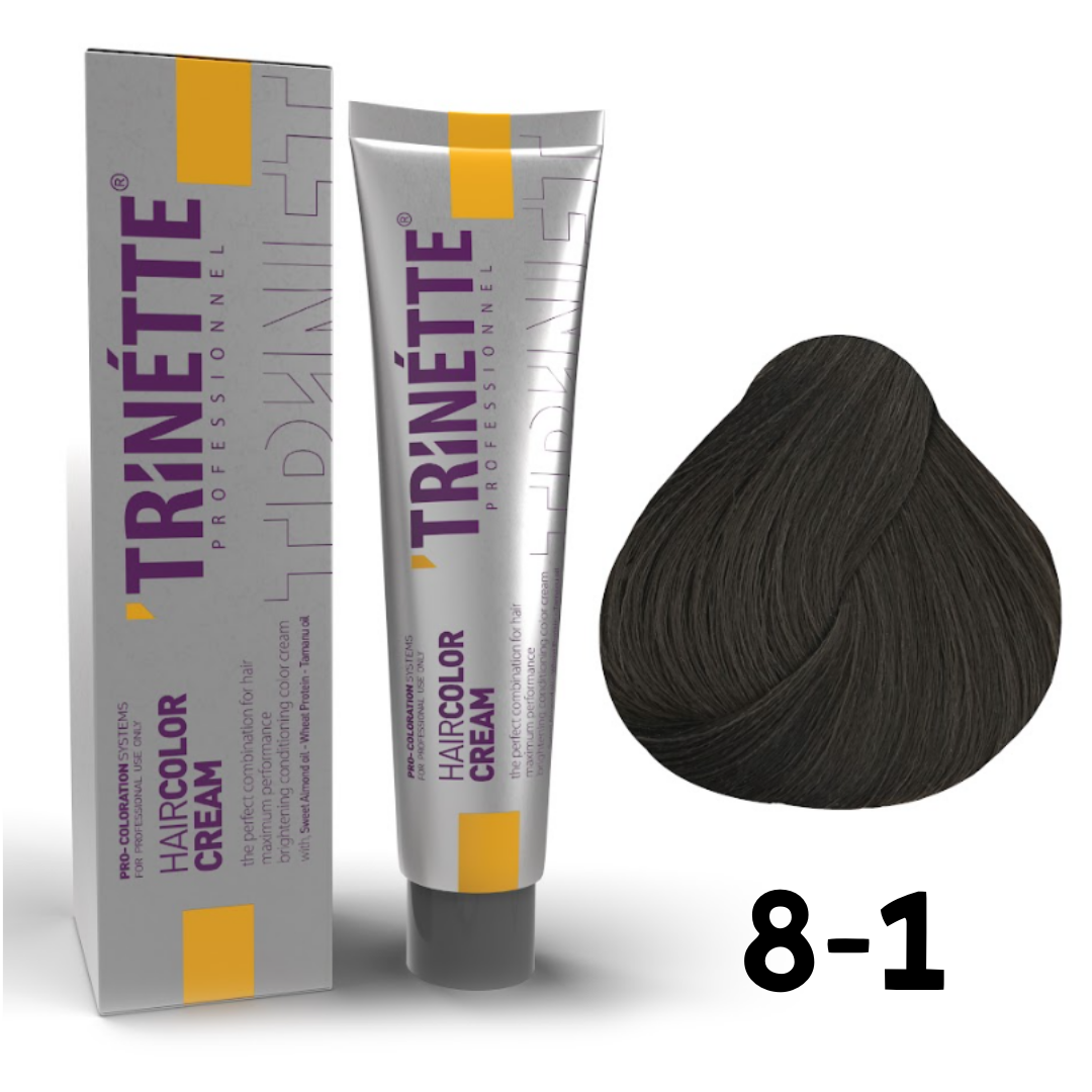 Trinette Saç Boyası 100ml. 8-1 Açık Küllü Kumral