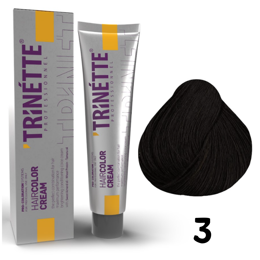 Trinette Saç Boyası 60ml. 3 Koyu Kestane