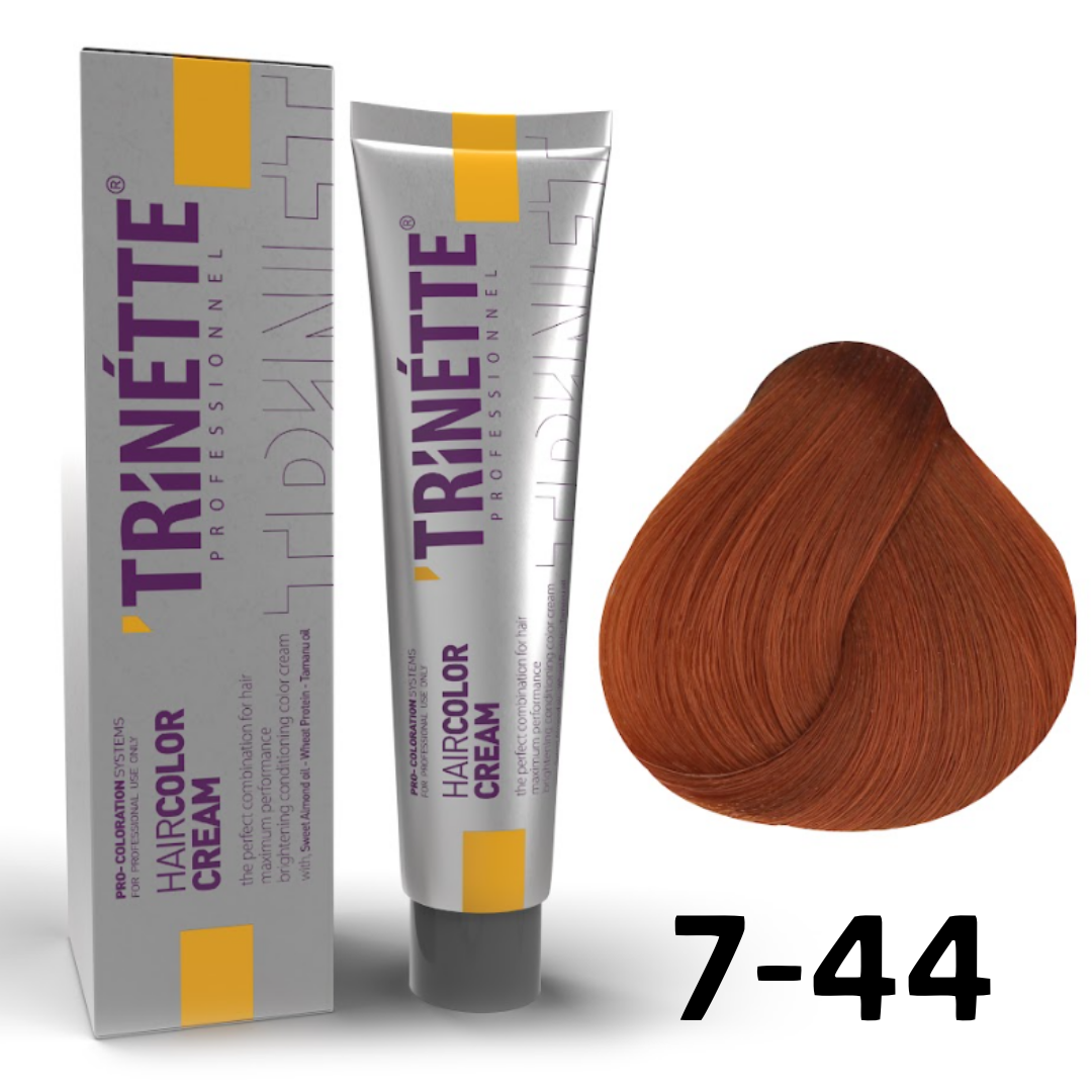 Trinette Saç Boyası 60ml. 7-44 Yoğun Kumral Bakır
