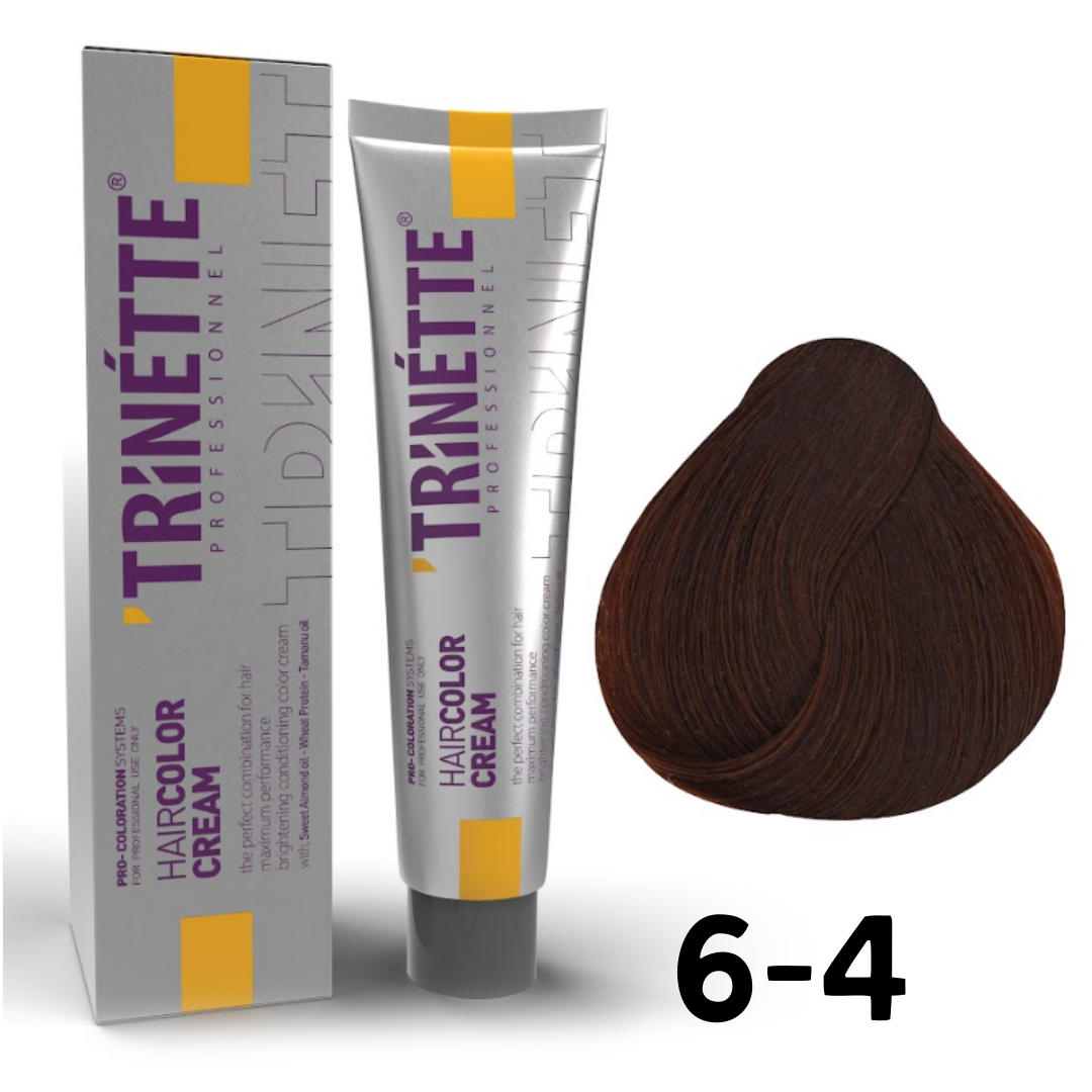 Trinette Saç Boyası 60ml. 6-4 K.Kumral Bakır