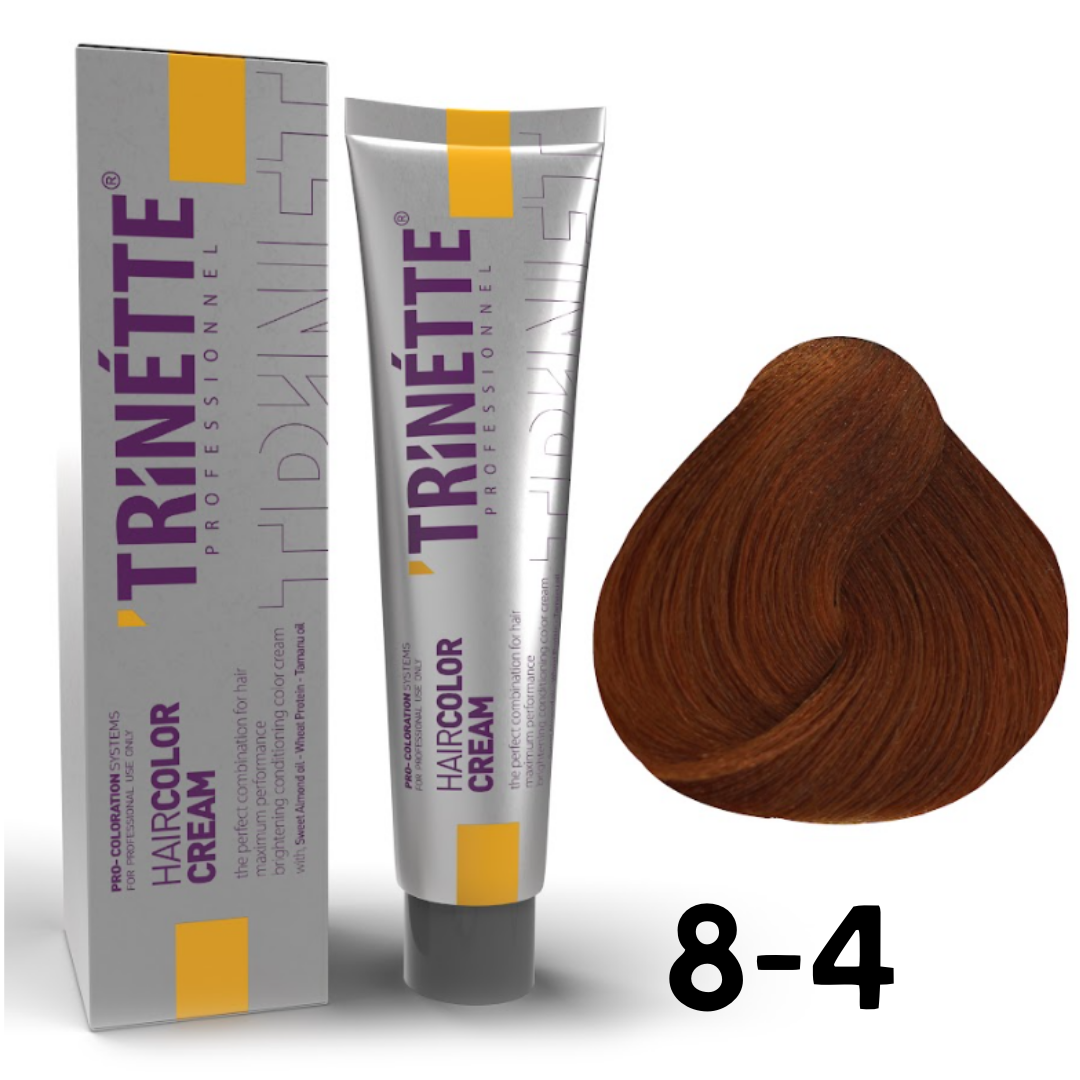 Trinette Saç Boyası 60ml. 8-4 A.Kumral Bakır