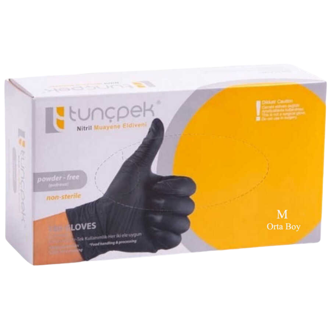 Tunçpek Nitril Eldiven Beyaz M Orta Boy 100pcs