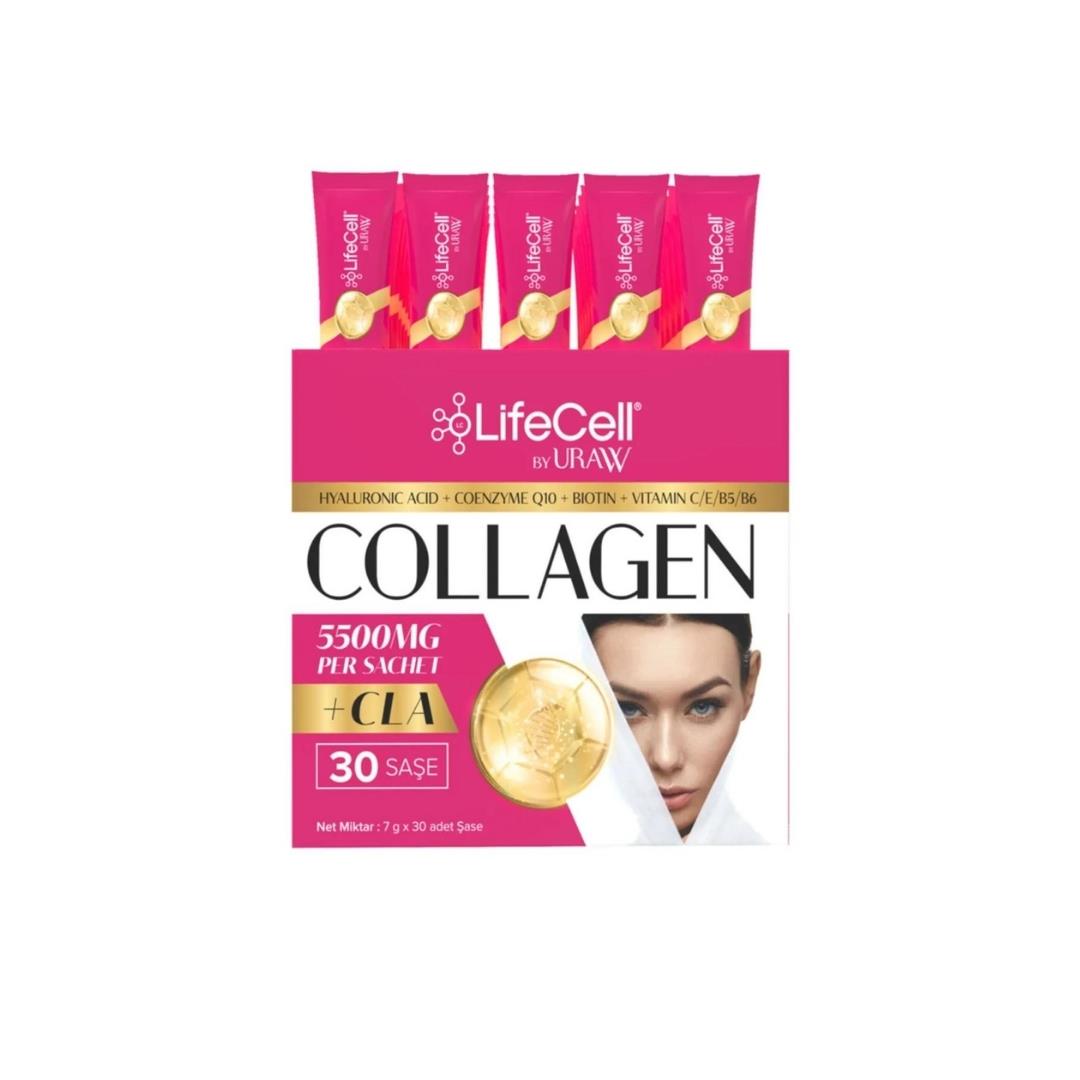 Uraw Lıfecell Collagen +Cla 30 Şaşe