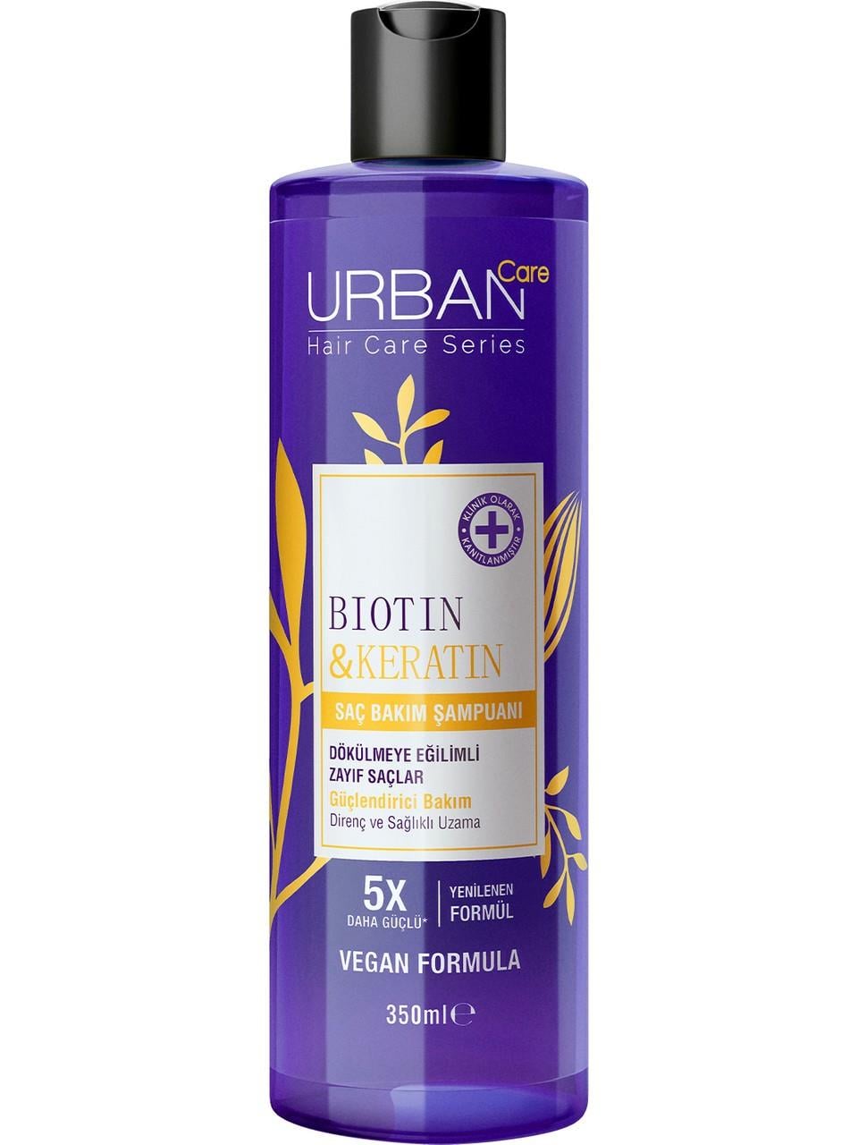 Urban Şampuan 350ml. Biotin&Keratin (Şeffaf)