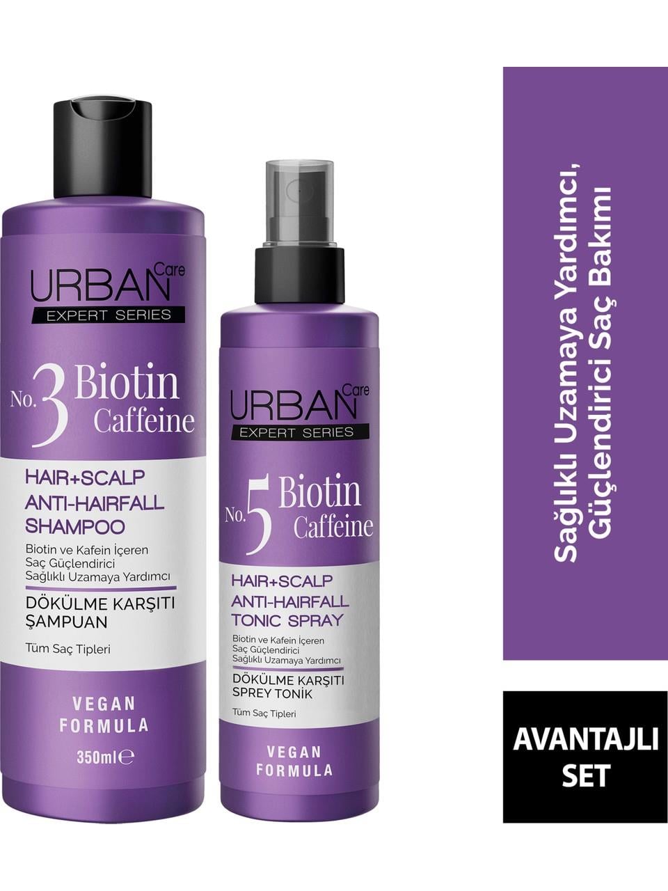 Urban Şampuan 350ml. Biotin&Caffeine