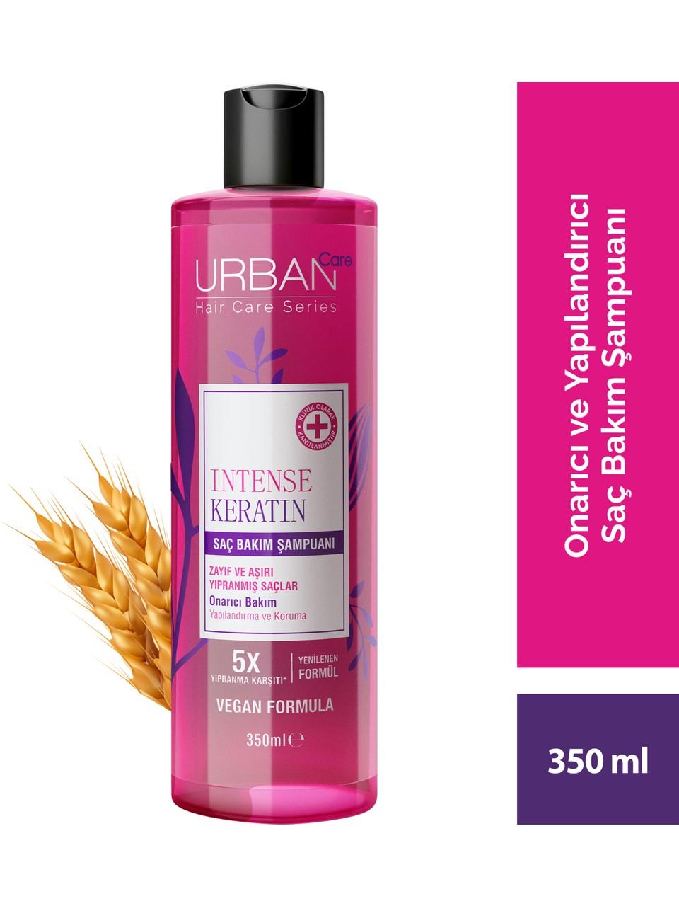 Urban Şampuan 350ml. Intense&Keratin (Şeffaf)