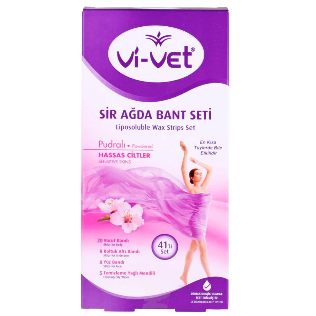 Vıvet Ağda Bant Seti Pudralı (Karma Set)