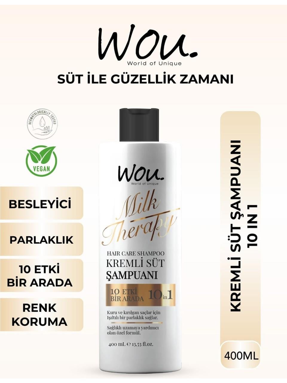 Wou Şampuan 400ml. Milk Therapy