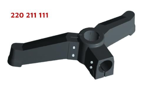 Model: 220 Plasti̇k İki̇li̇ Ayak (Açili) Boru Ve Profi̇l Bağlantili