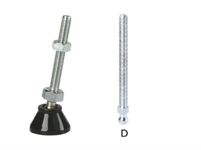 Model 505 (Ø40) Plasti̇k Pabuç Tabani (6 Köşesi̇ Paslanmaz Çeli̇k) Aisi 304 (Inox)