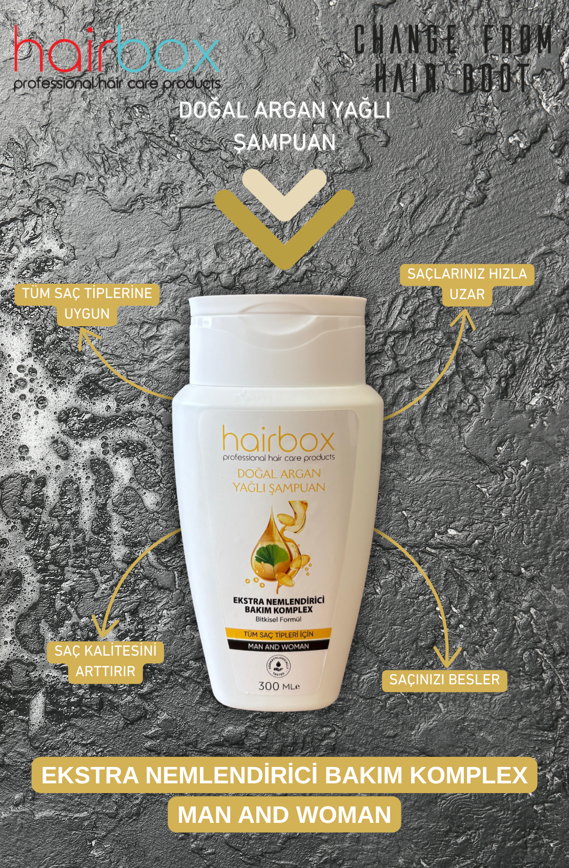 HAİRBOX Argan Yağlı Şampuan (1 Adet)