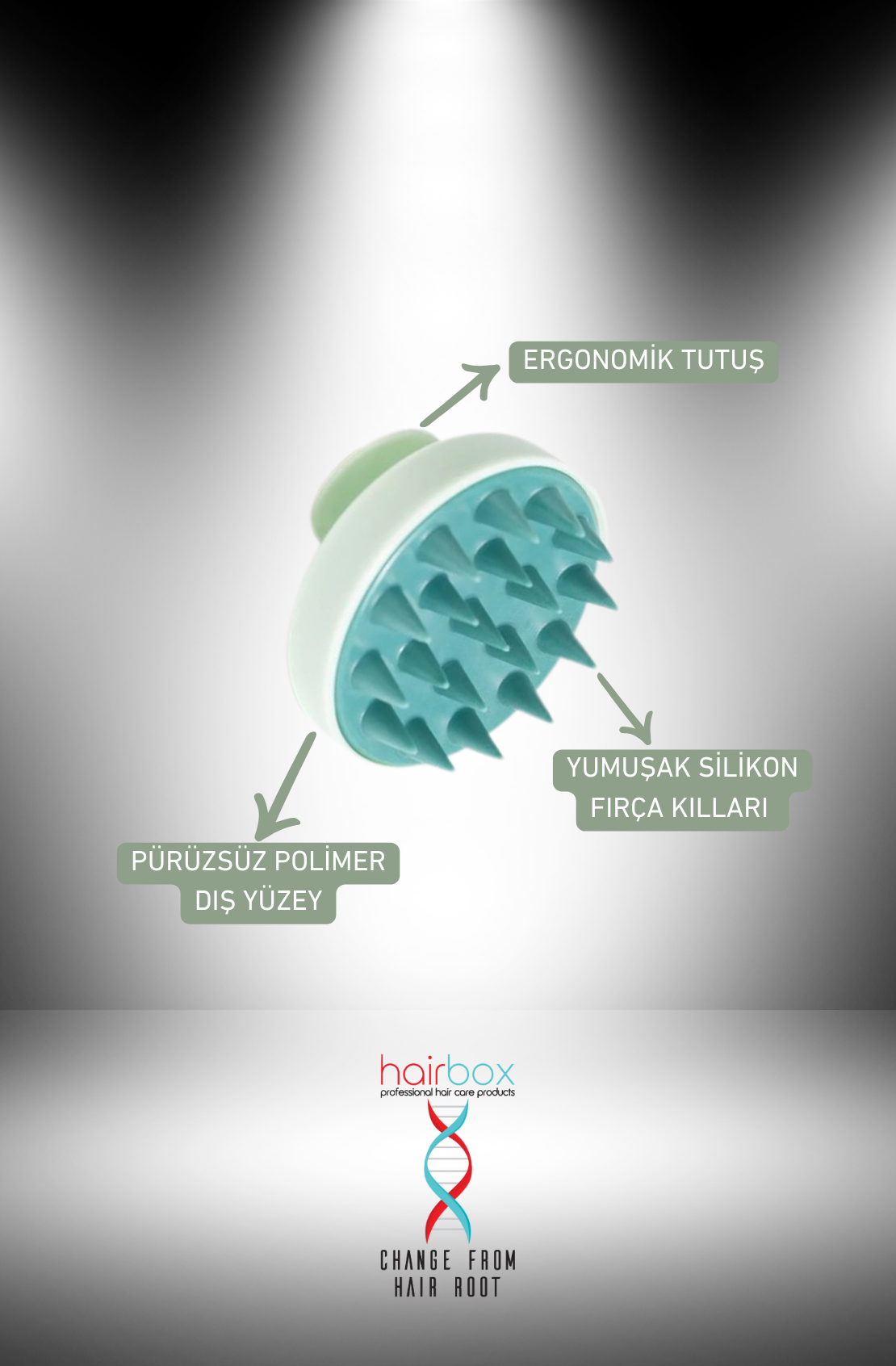 Hairbox Duş Masaj Tarağı Saç Yıkama & Saç Masaj Tarağı