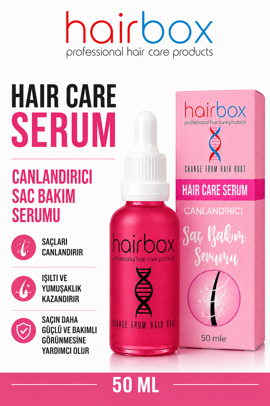 Hairbox Kadın Saç Serumu (1 Adet Serum)