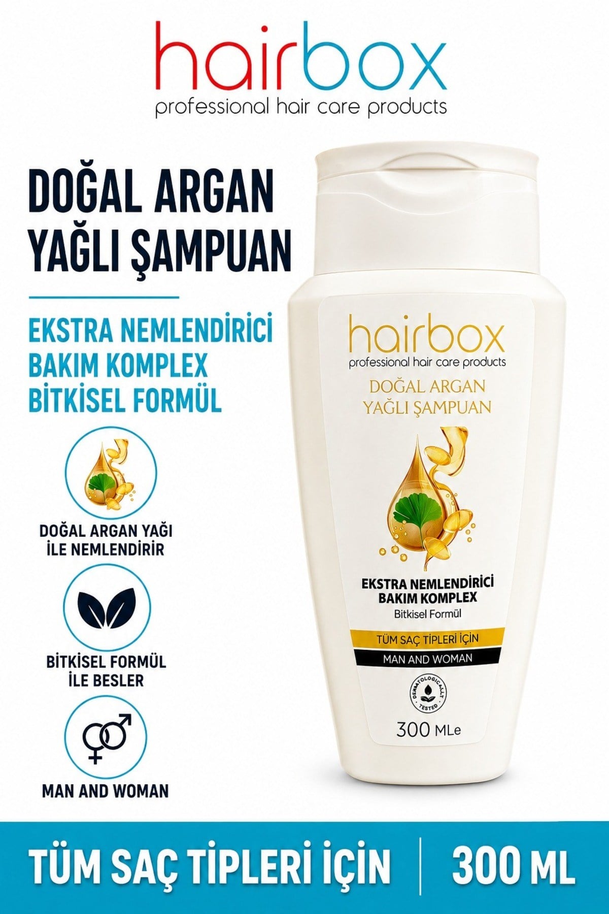 Hairbox, Şampuan, ARGAN yağlı