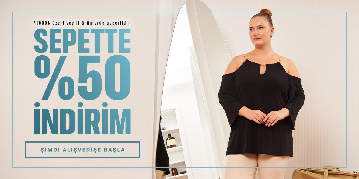 Sepette %50 İndirim