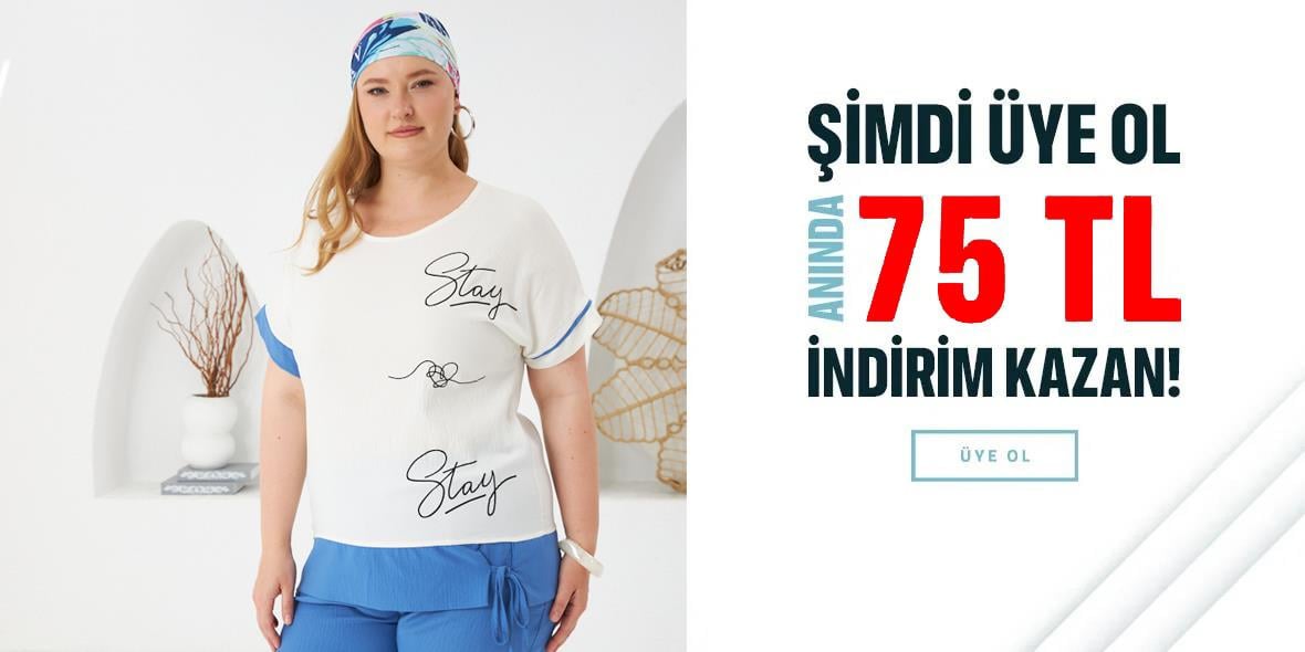 kadın büyük beden de Üyelik indirimi