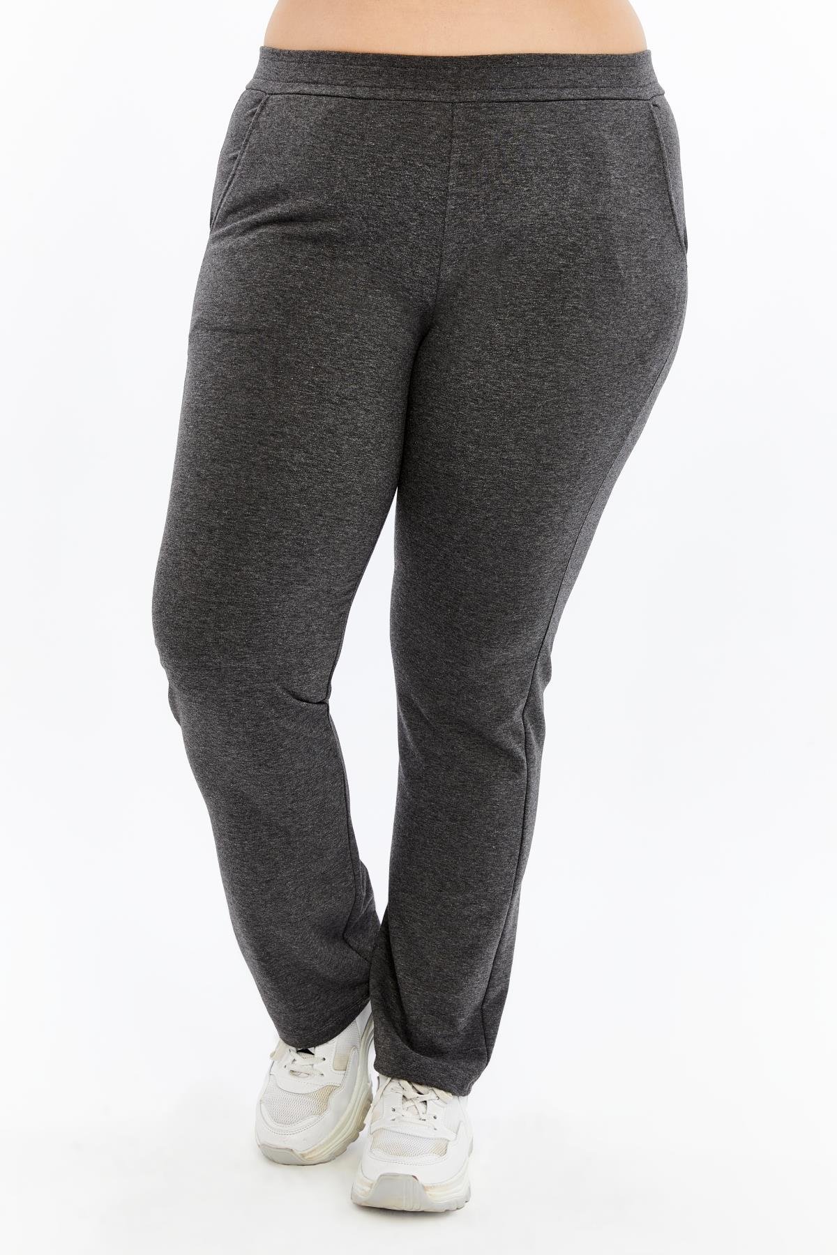 Büyük Beden Eşofman Altı Füme