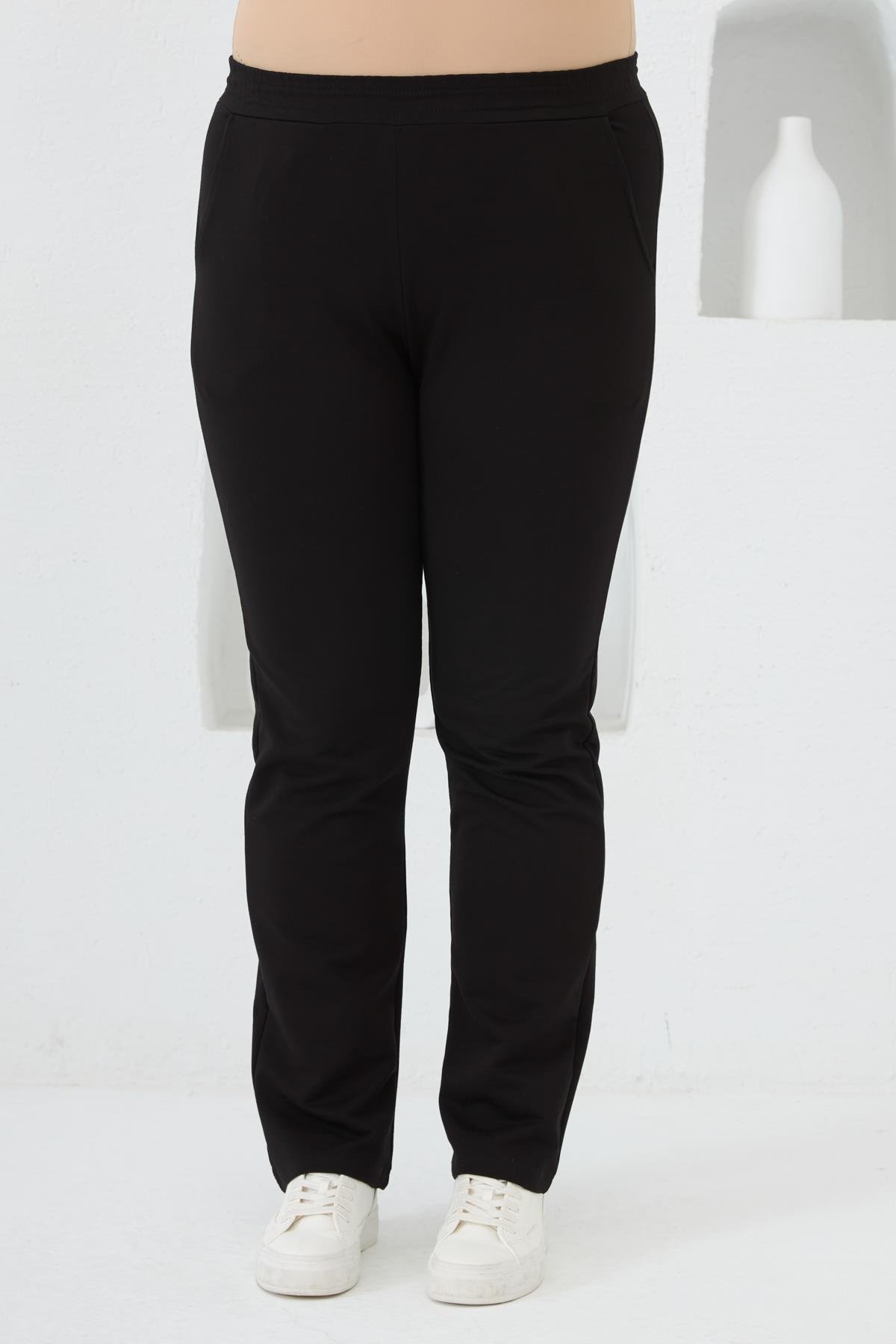 RMG Büyük Beden Eşofman Altı Siyah