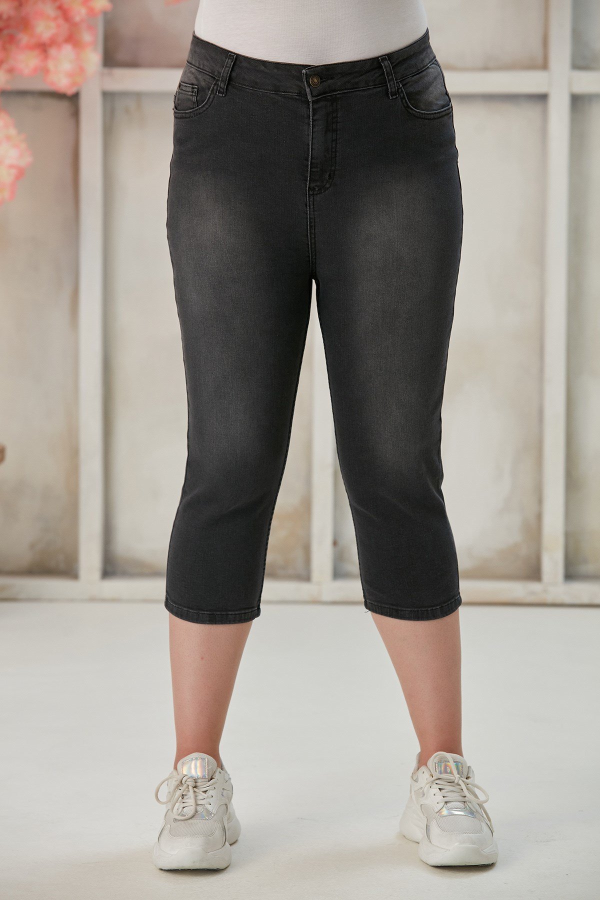 Rmg Büyük Beden Füme Kot Kapri