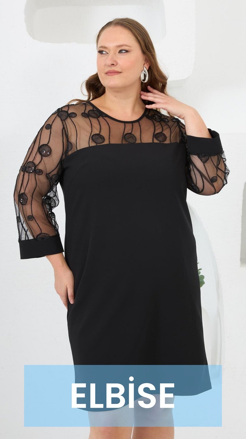 kadın büyük beden elbise