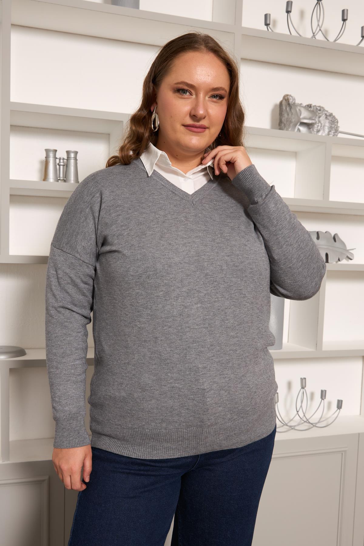 V YAKA TRİKO KAZAK 1-2