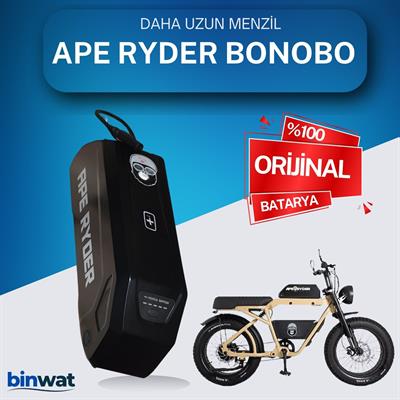 APE RYDER BONOBO 48 Volt Batarya Orijinal Yedek Akü - Elektrikli Bisiklet PiliAPE RYDER BONOBO 48 Volt Batarya Orijinal-Yedek Akü - Elektrikli Bisiklet BataryasıLityum İyon 48 Volt Orijinal Bataryalar