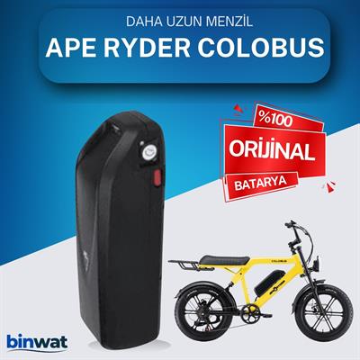 APE RYDER COLOBUS 48 Volt Batarya Orijinal Yedek Akü - Elektrikli Bisiklet PiliAPE RYDER COLOBUS 48 Volt Batarya Orijinal-Yedek Akü - Elektrikli Bisiklet BataryasıLityum İyon 48 Volt Orijinal Bataryalar