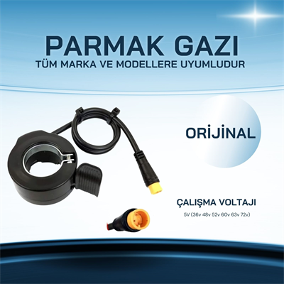 Elektrikli Bisiklet Su Geçirmez Parmak Gaz Kolu- Elektrikli Bisiklet Güç Kolu