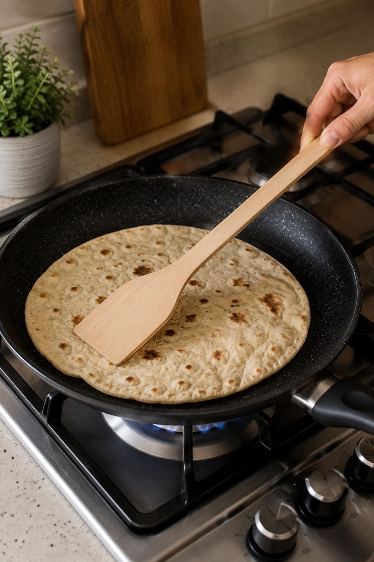 Ahşap Spatula Çevirgeç 45 cm
