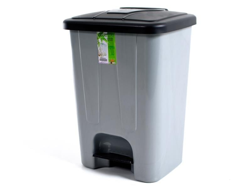 Alezy 4245 Pedallı Kapaklı Çöp Kovası 17 Litre Plastik