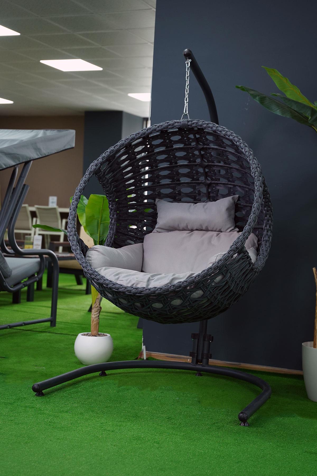 Alezy Apple Rattan Bahçe ve Balkon Salıncak