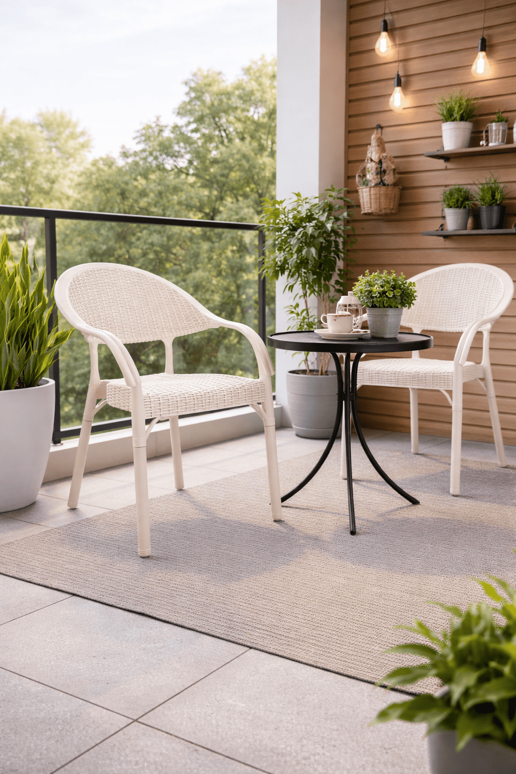 Alezy Bambu Rattan Desenli Koltuk