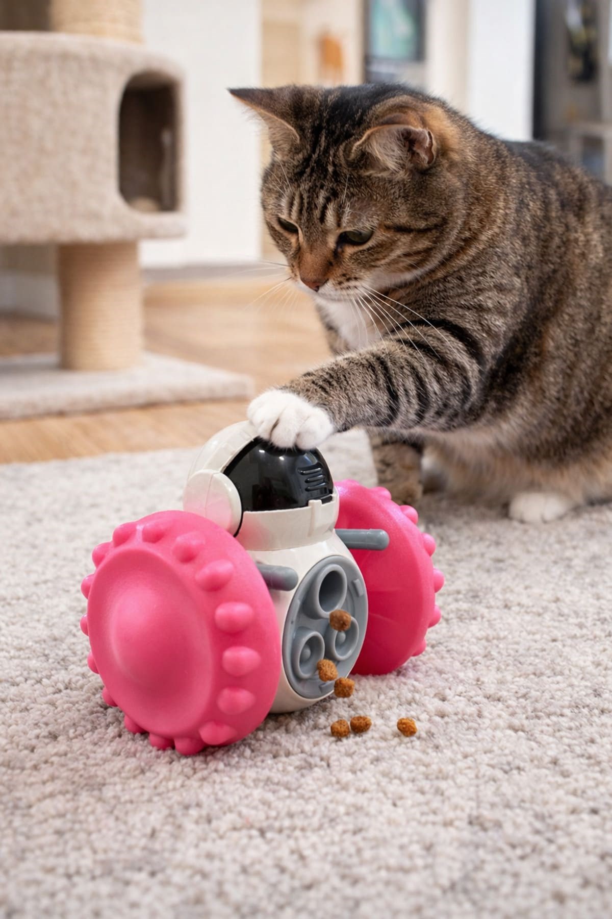 Alezy Kedi-Köpek İnteraktif Ödül Dağıtım Robotu